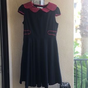 Heroecol 50s 60s Hepburn Petal Neck retro dress